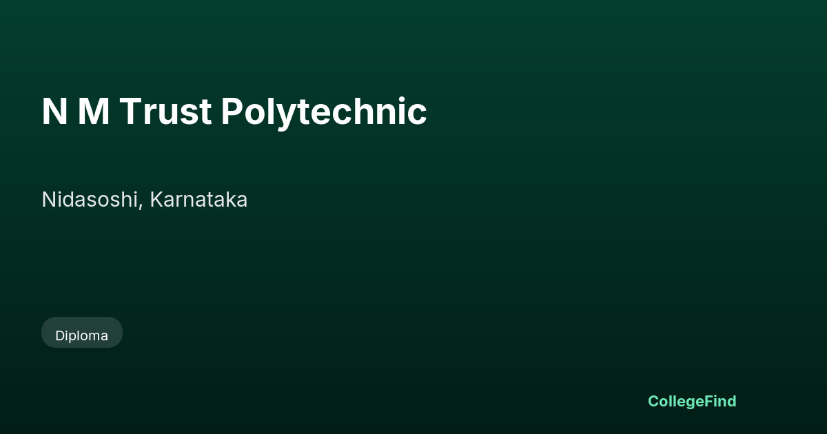 n m trust polytechnic