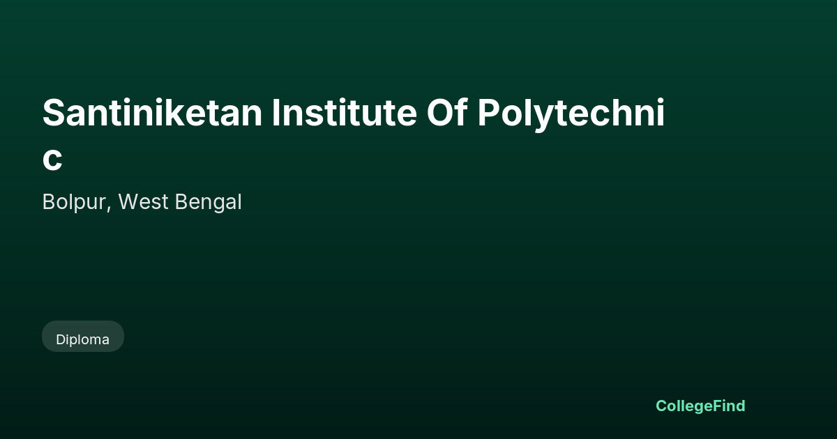 santiniketan institute of polytechnic