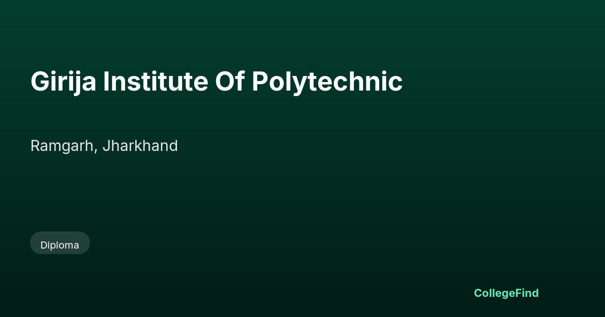 girija institute of polytechnic