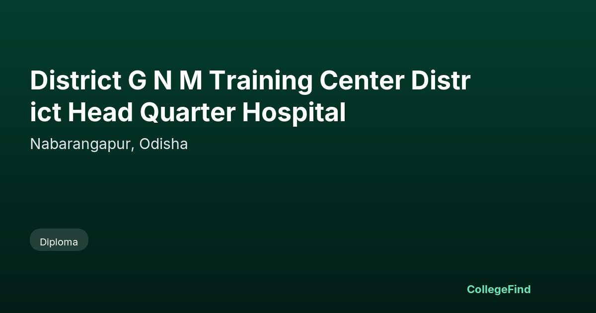district g n m training center district head quarter hospital