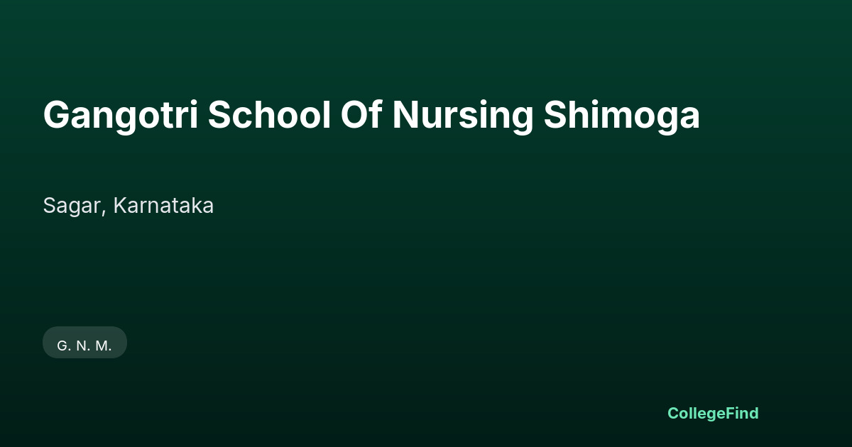 gangotri school of nursing shimoga