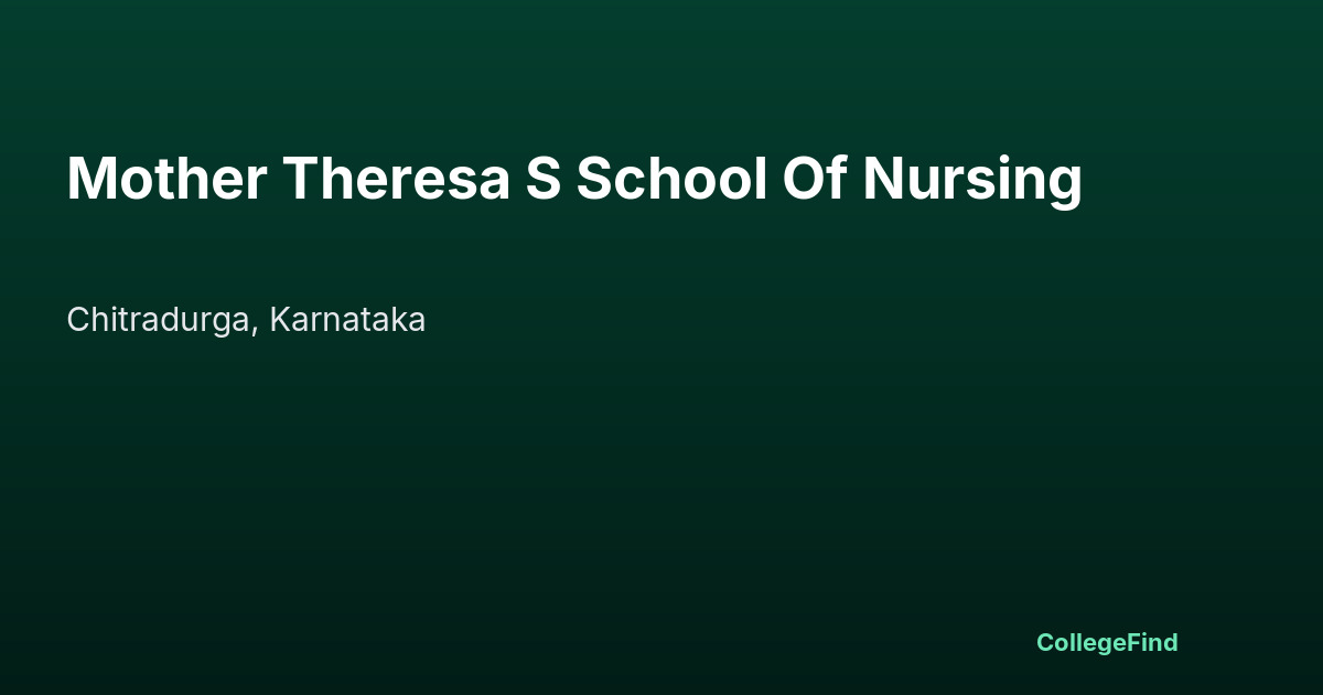 mother theresa s school of nursing