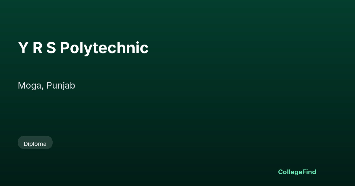 y r s polytechnic