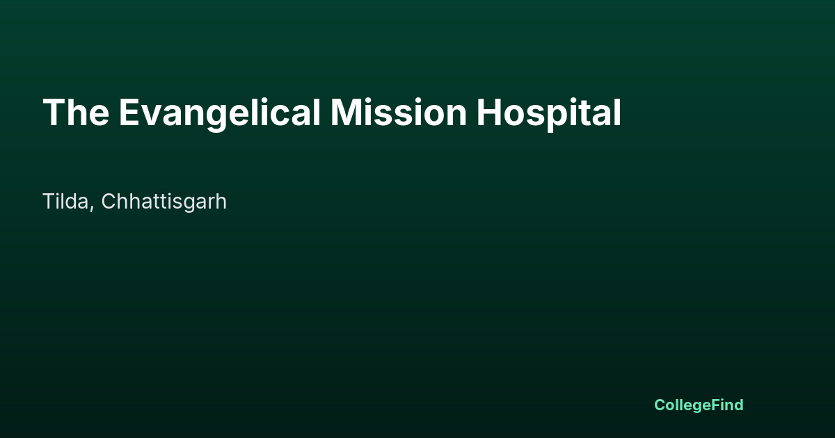 the evangelical mission hospital