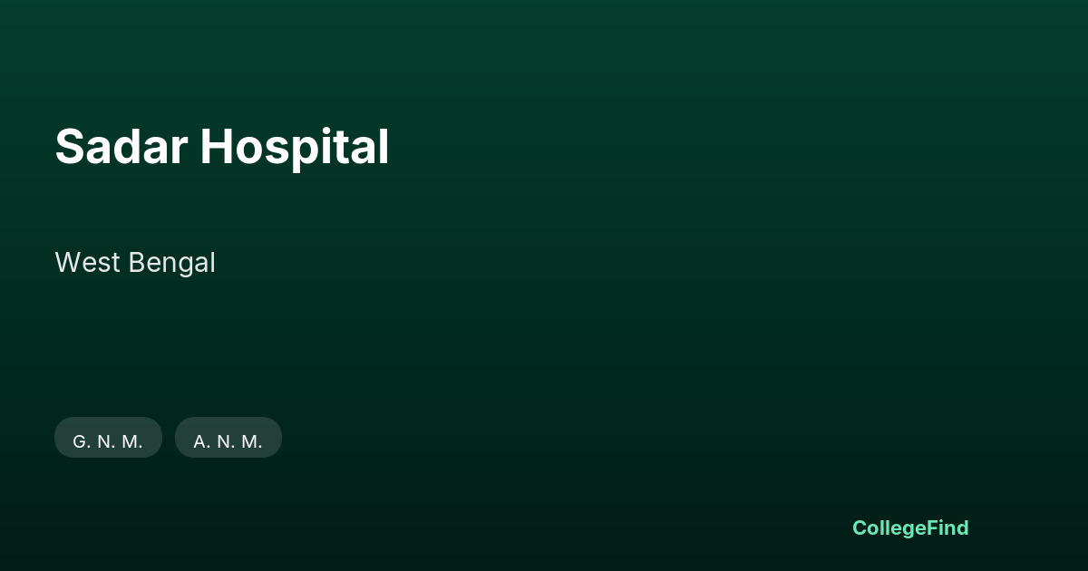 sadar hospital