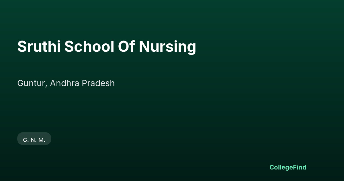 sruthi school of nursing