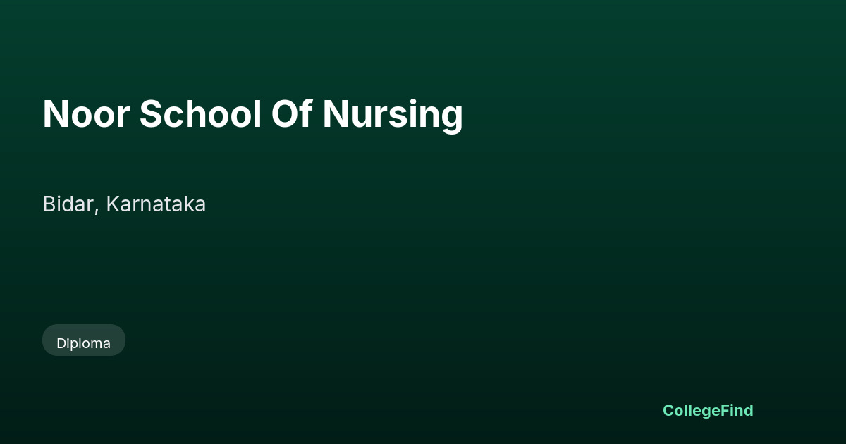 noor school of nursing