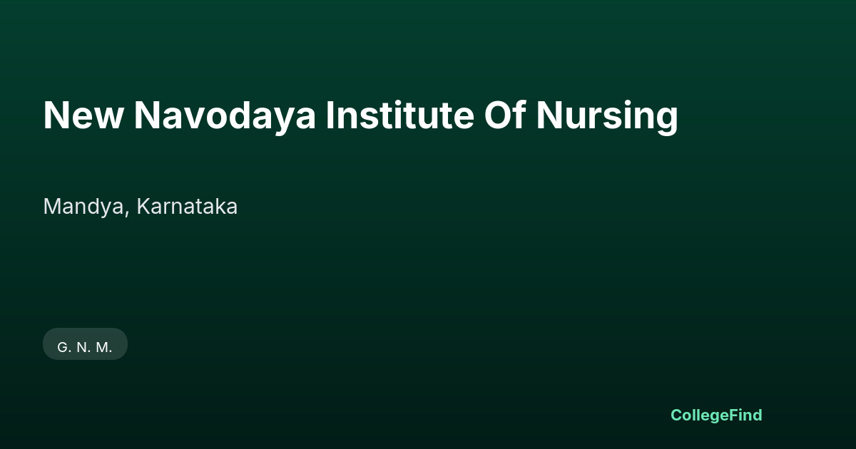 new navodaya institute of nursing