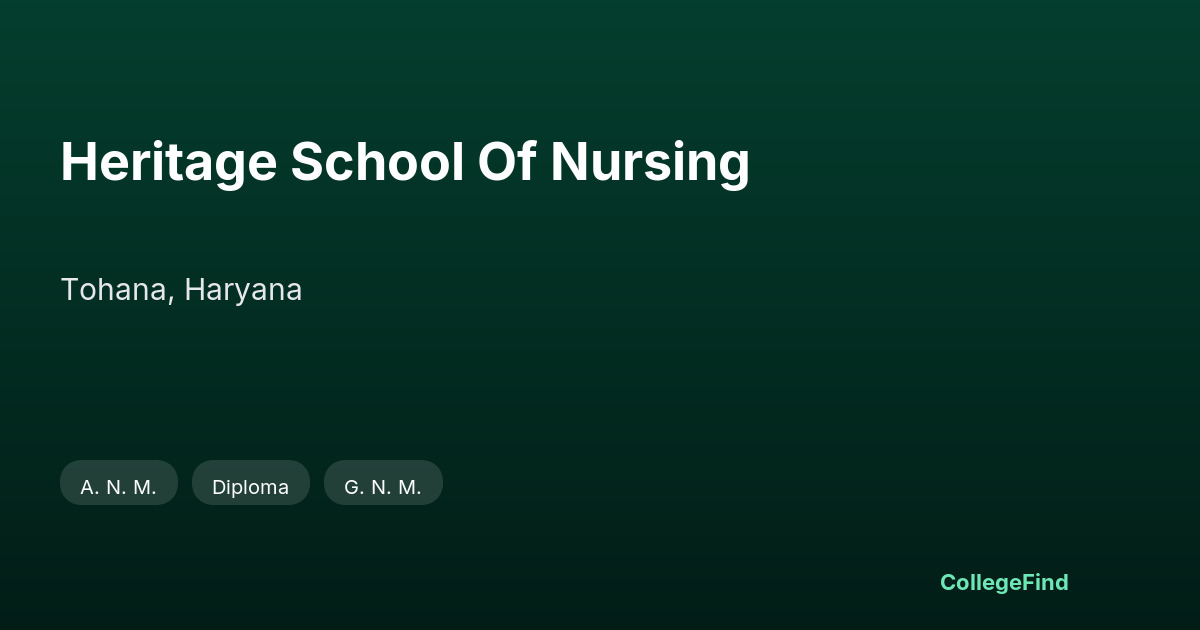 heritage school of nursing