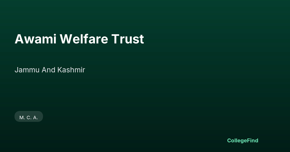 awami welfare trust