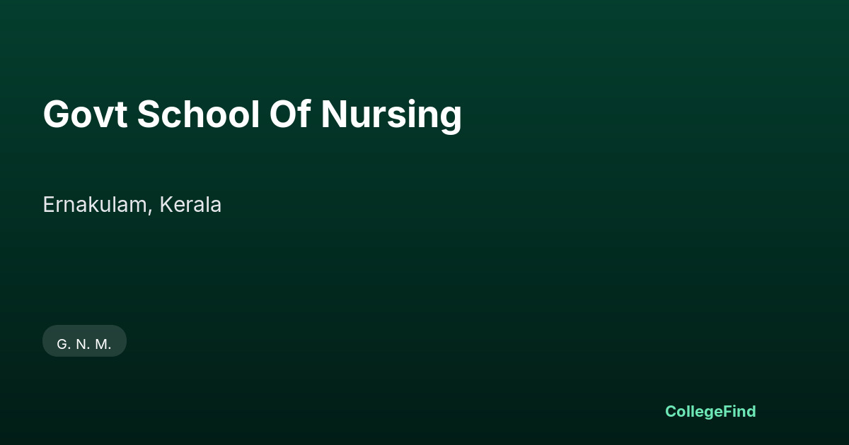 govt school of nursing