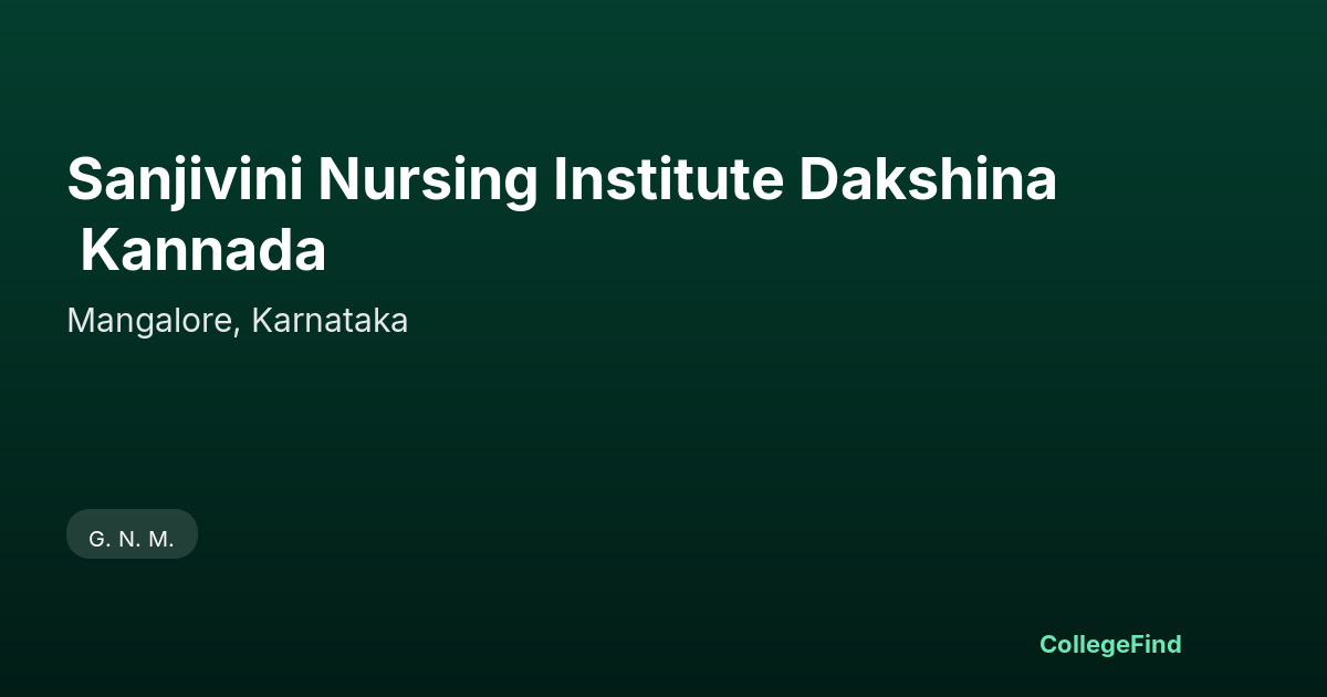 sanjivini nursing institute dakshina kannada