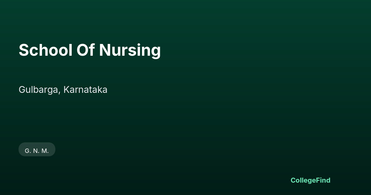 school of nursing