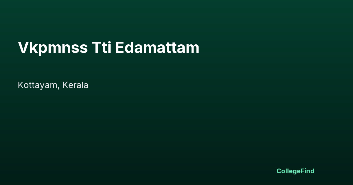 vkpmnss tti edamattam
