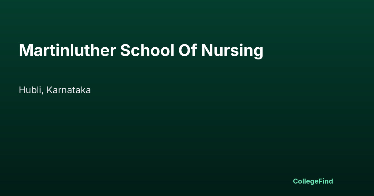 martinluther school of nursing