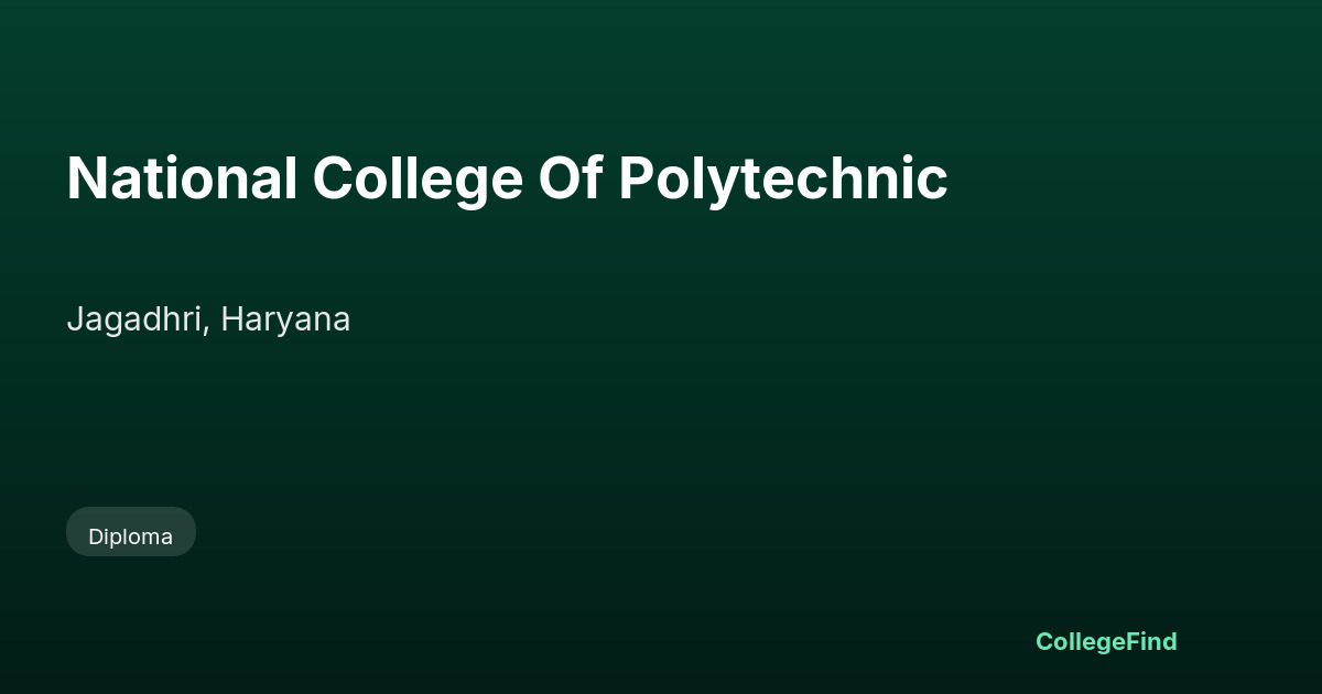 national college of polytechnic