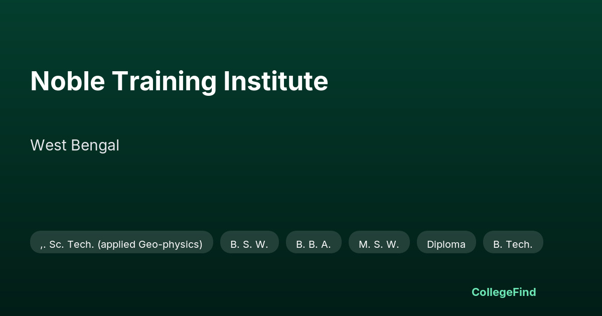 noble training institute