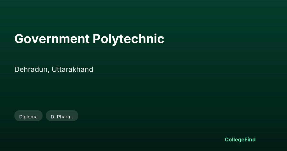 government polytechnic