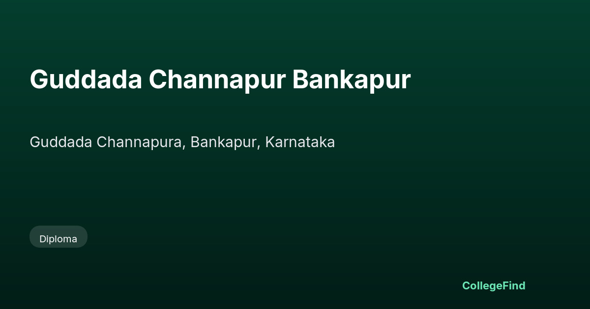 guddada channapur bankapur