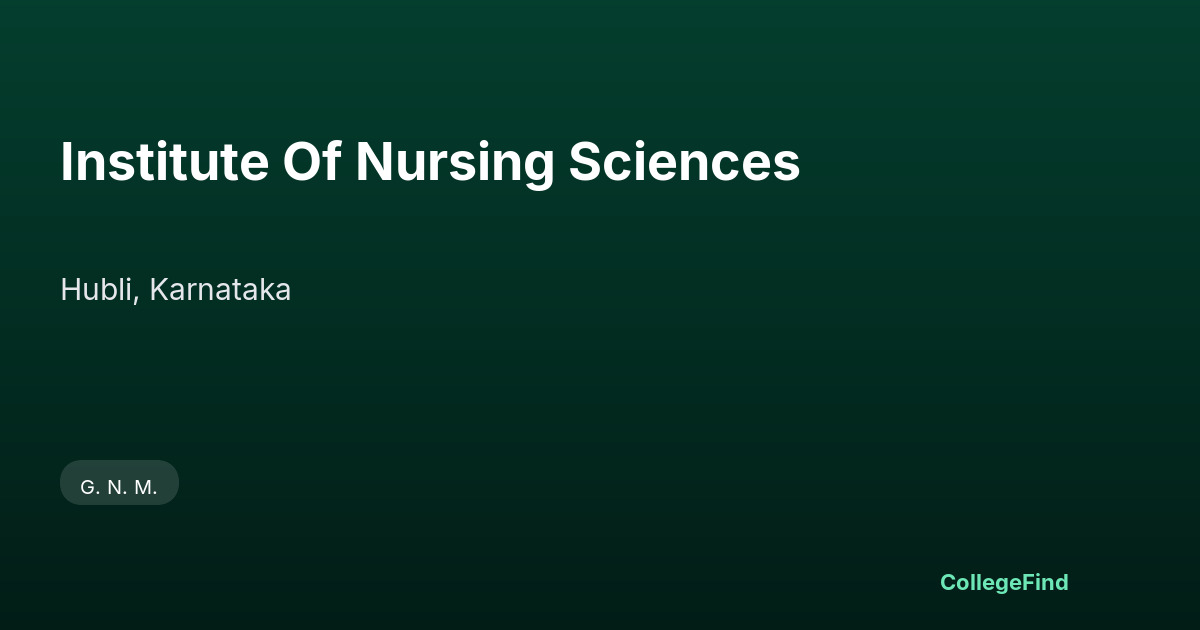 institute of nursing sciences