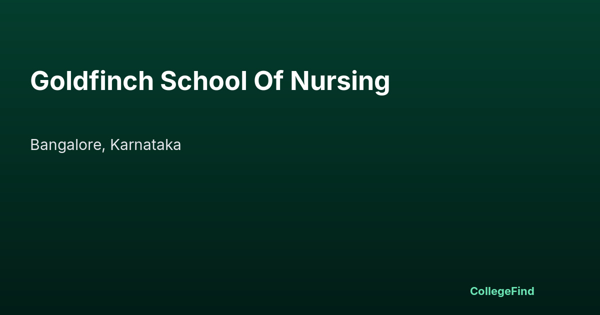goldfinch school of nursing