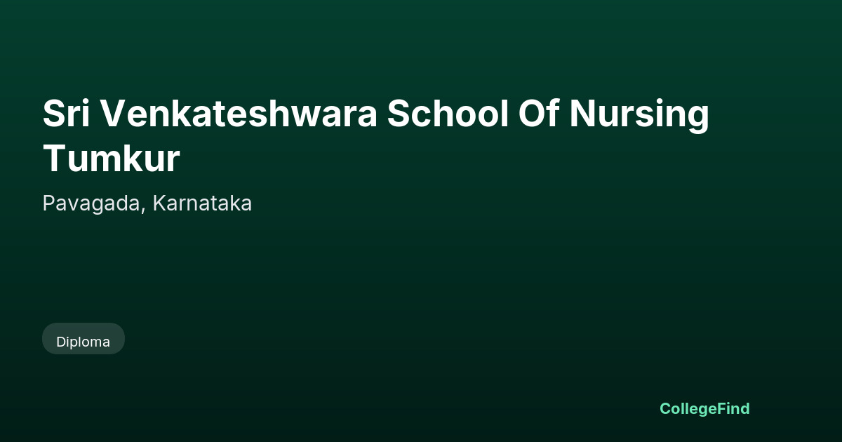 sri venkateshwara school of nursing tumkur