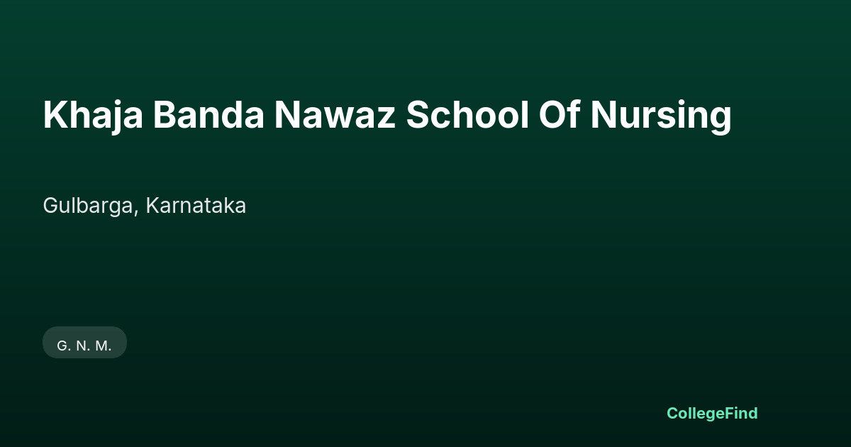 khaja banda nawaz school of nursing