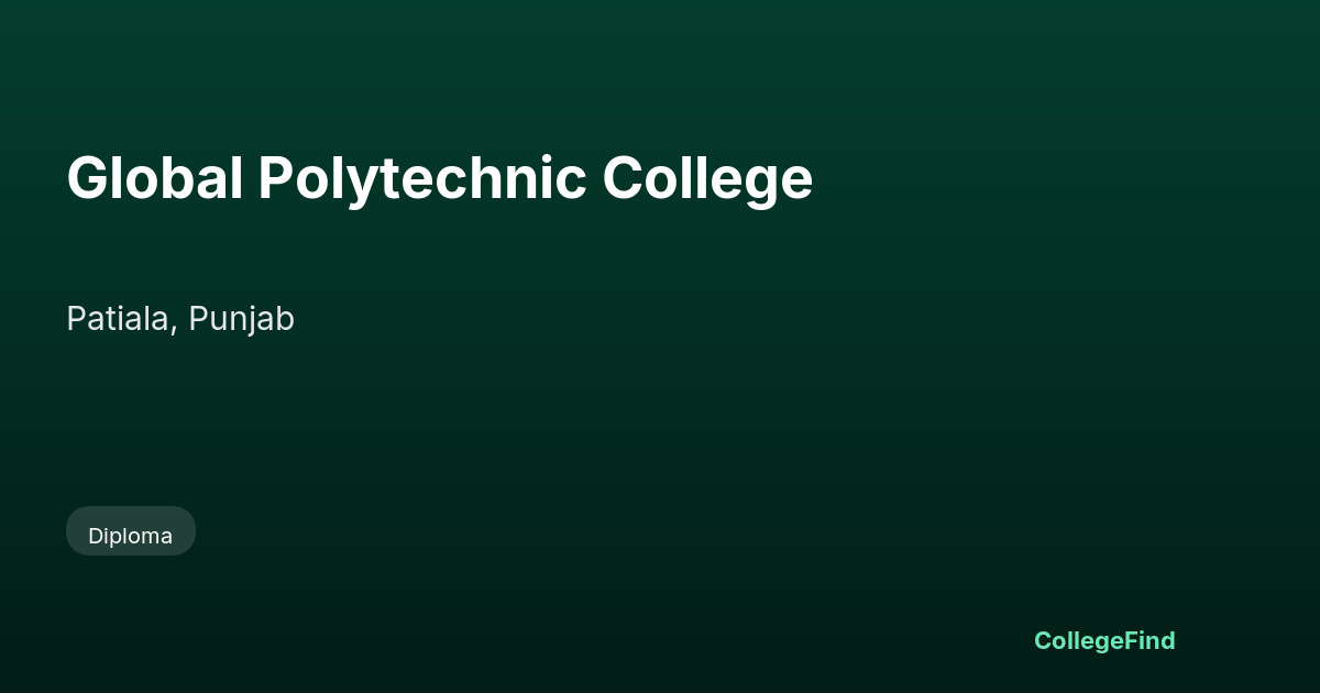 global polytechnic college