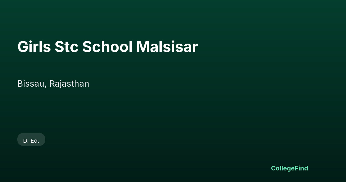 girls stc school malsisar