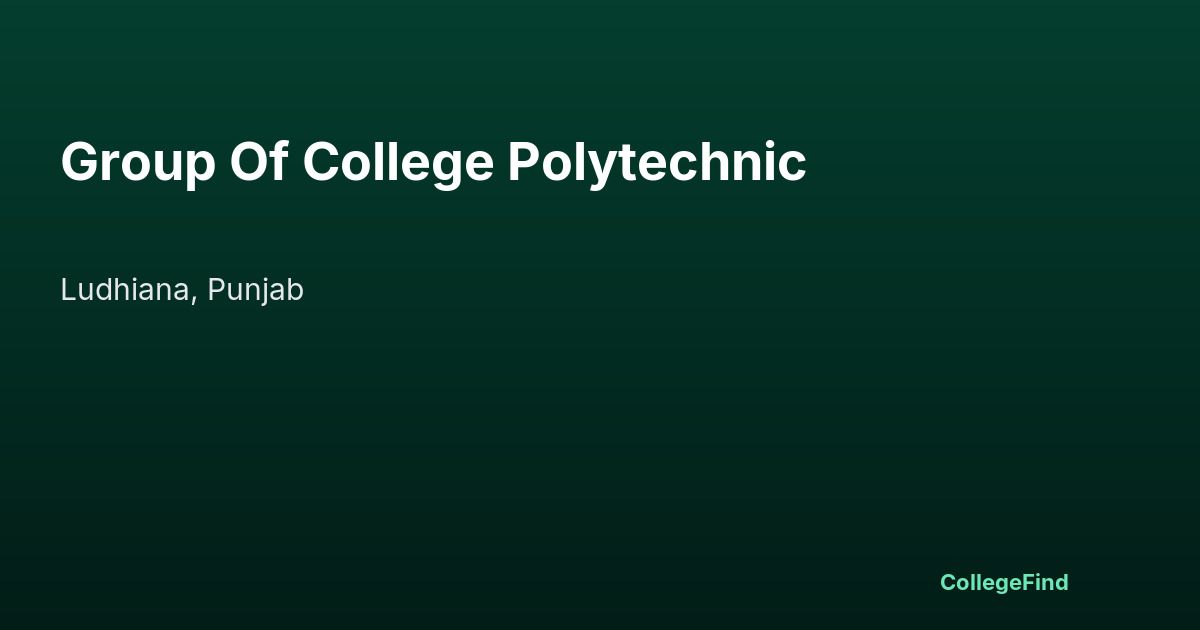 group of college polytechnic