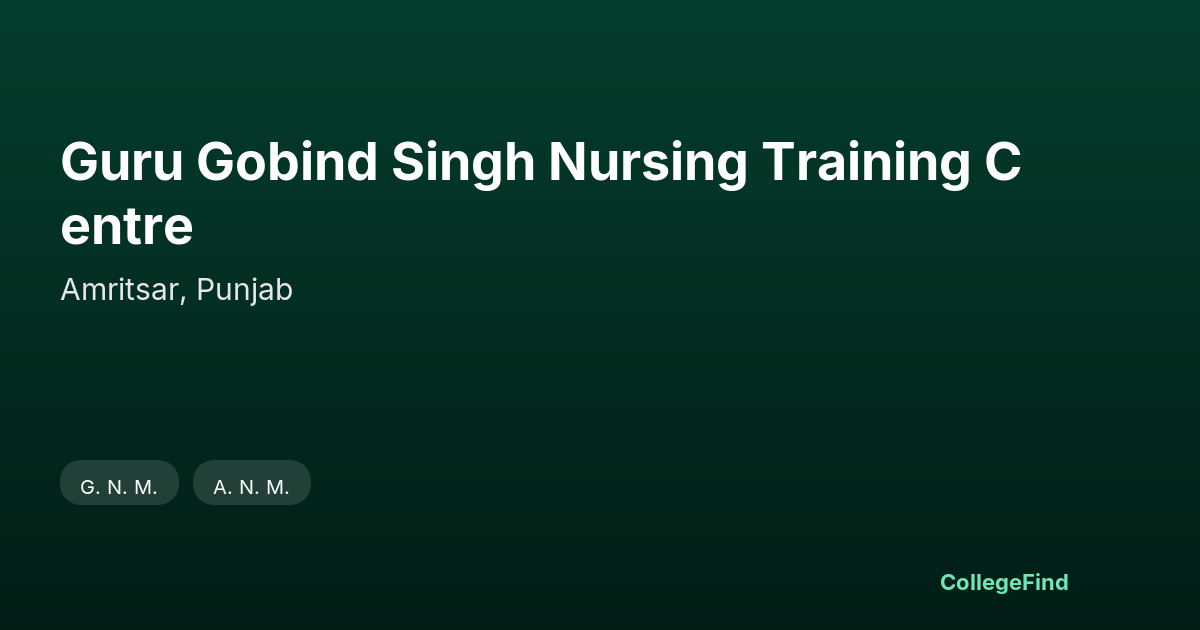 guru gobind singh nursing training centre