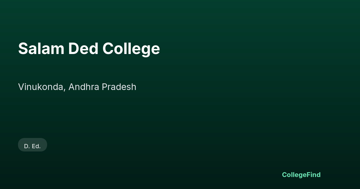 salam ded college