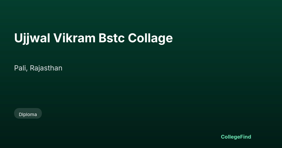 ujjwal vikram bstc collage