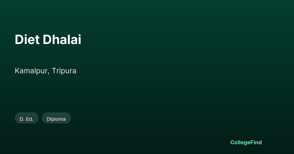 diet dhalai