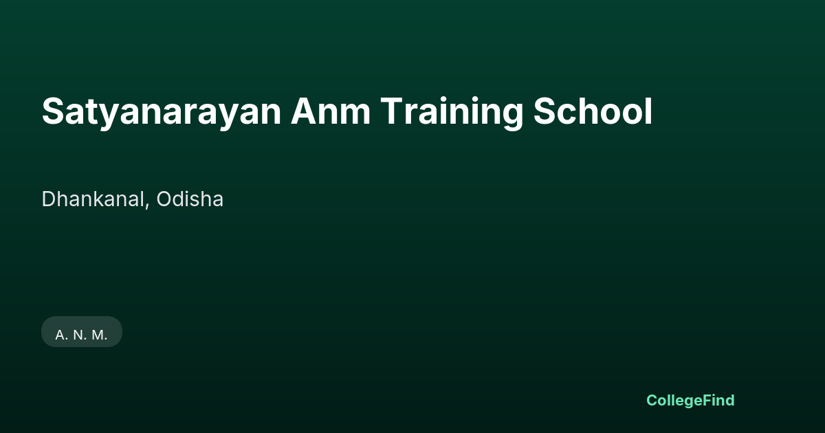 satyanarayan anm training school