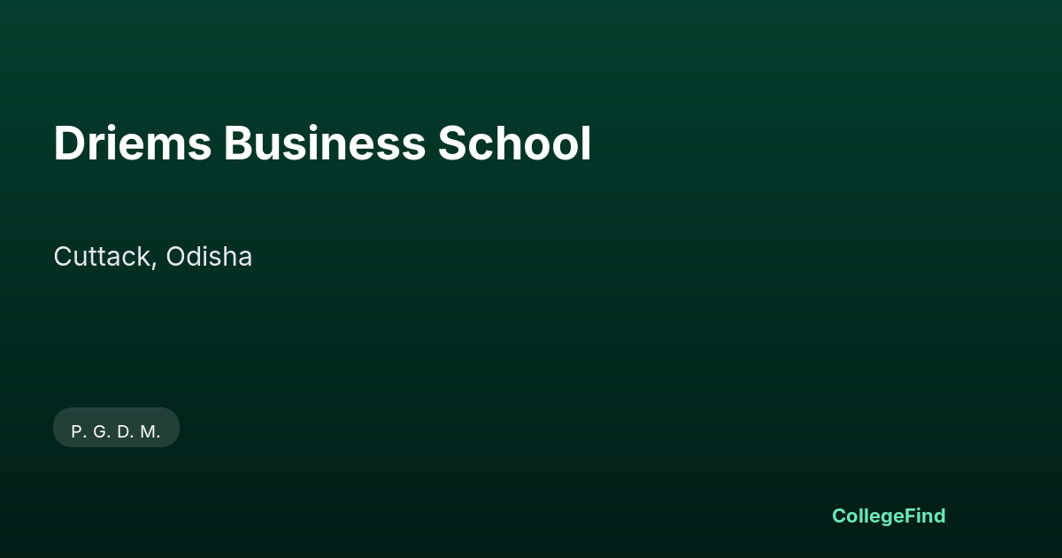 driems business school