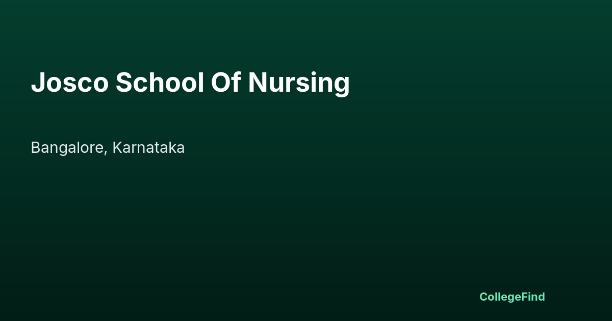 josco school of nursing