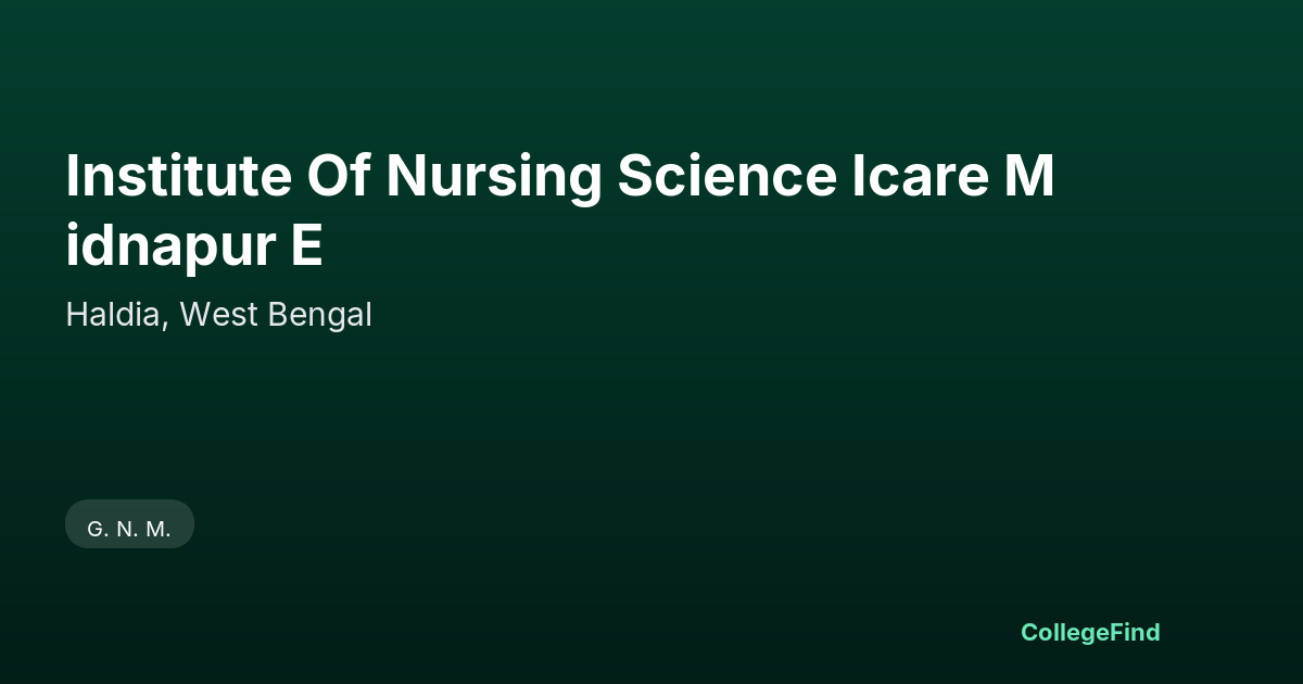 institute of nursing science icare midnapur e