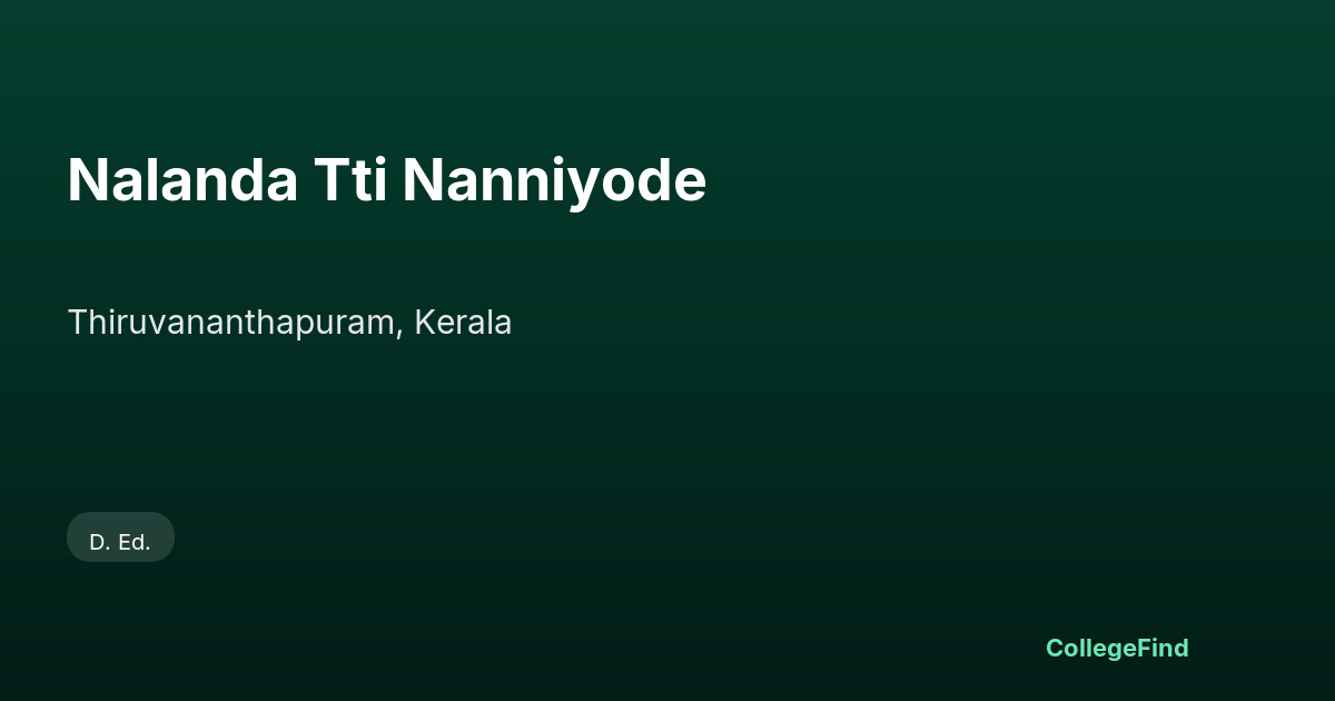nalanda tti nanniyode