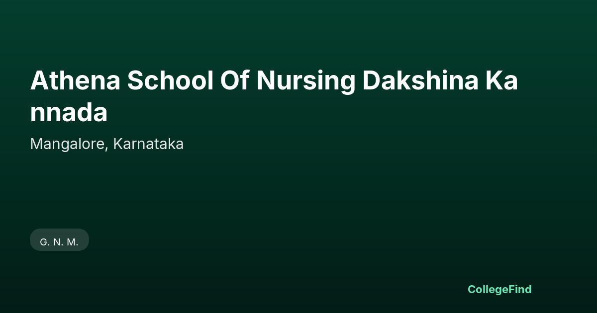 athena school of nursing dakshina kannada