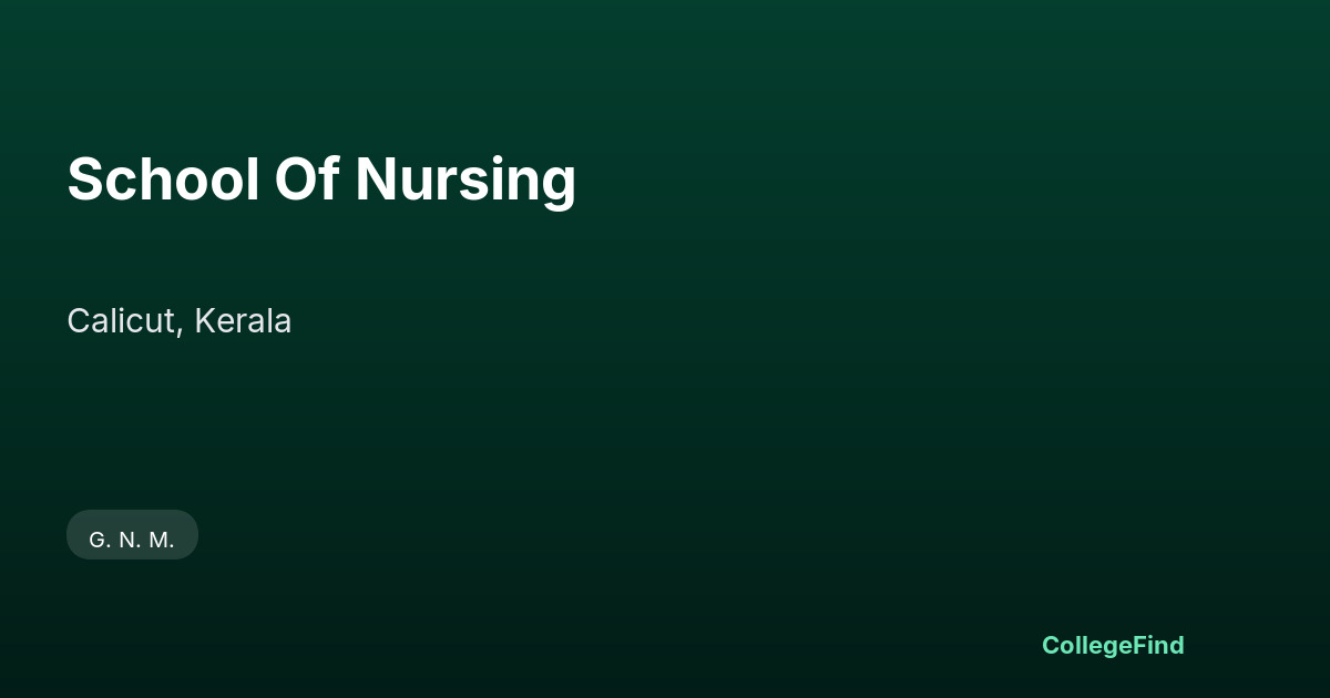 school of nursing