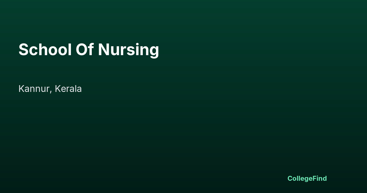 school of nursing