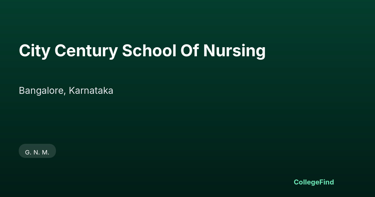 city century school of nursing