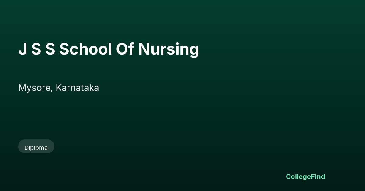 j s s school of nursing