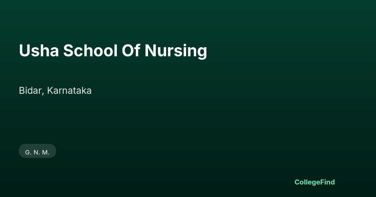 usha school of nursing