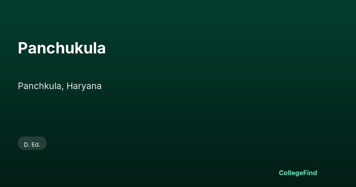 panchukula
