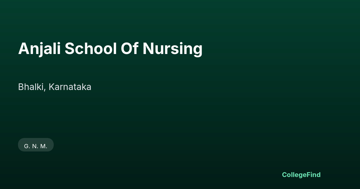 anjali school of nursing