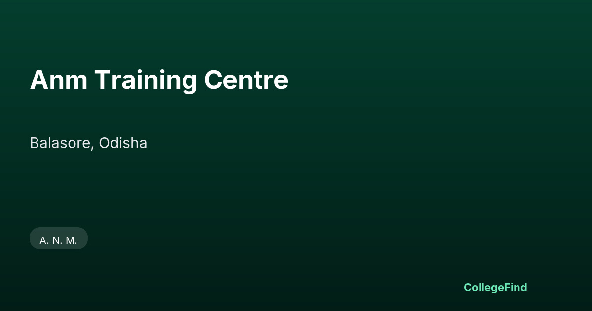 anm training centre