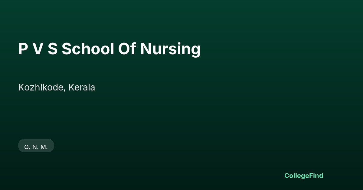 p v s school of nursing