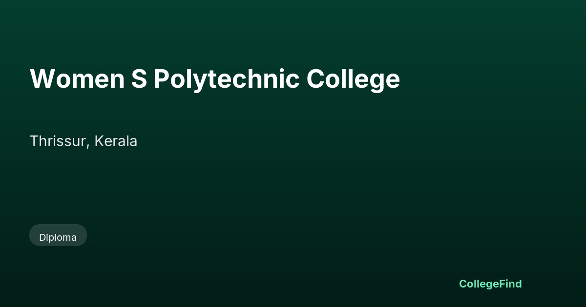 women s polytechnic college
